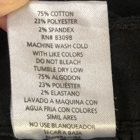 Ci Sono Denim Collection Black Women's Distressed Jeans Size 11 - Picture 13 of 15